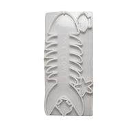 Stampi in silicone flessibile per caste di lisca di pesce per la produzione di sapone unico e decorazione in gesso con caratteristiche della finestra che fanno stampi