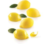 Stampi in Silicone Frutta Realistica 3D per Pasticceria - Set con Varianti Chicco Caffè, Limone Lime, Cacao e Pistacchio con Cutter, Stampo Professionale per Mousse, Semifreddi (Limone Lime)