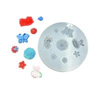 Stampi in silicone Hokesistante 6 disegni floreali rosa margherita Tincone stampi per gioielli sapone da forno cioccolato artigianale in silicone rosa Pinecone a forma di fiore