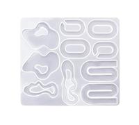 Stampi in silicone irregolari 3D per colata epossidica stampo in resina per collana orecchino portachiavi ciondolo stampo per gioielli fai da te stampi in resina epossidica stampi in silicone