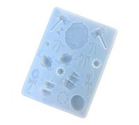 Stampi in silicone ispirati alle feste di tè, vassoio da dessert in miniatura per creazioni artistiche in resina, piatti in miniatura e ornamenti artigianali in resina siliconica