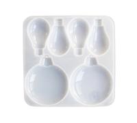 Stampi in silicone multifunzione per fai da te con lampadine complesse, stampo in resina multifunzione ideale per progetti di decorazione natalizia e piccole imprese