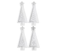 Stampi in silicone natalizi 4 pezzi fai da te Holiday Craft Making Tool | Decorazioni per la casa Stampo per la produzione di candele per vacanze in casa festa in classe sapone argilla gesso studio