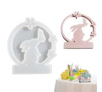 Stampi in silicone pasquale, riutilizzabili, facili da rilasciare, stampo per sapone, a forma di coniglietto, a forma di farfalla, per creazioni pasquali, resina, sapone, cera, gesso, cioccolato
