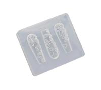 Stampi in silicone per arte 3D Stampi per modelli a tema Bowknot Texture in silicone per manicure per estetisti Studenti Modelli per unghie in rilievo riutilizzabili