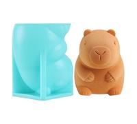 Stampi in silicone per attività creative, stampo per ghiaccio Capybara a rilascio facile | accessorio divertente in 3D per la fabbricazione di favori di festa, torta, Pasqua, laurea e