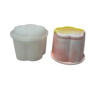 Stampi in silicone per barattoli di stoccaggio in resina stampi con coperchio portabottiglie contenitore per caramelle vasi di fiori stampo artigianale