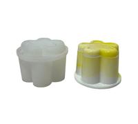 Stampi in silicone per barattoli di stoccaggio in resina stampi con coperchio portabottiglie contenitore per caramelle vasi di fiori stampo artigianale