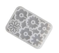 Stampi in silicone per bicchieri di birra, stampini in silicone con strutture floreali, per cartelli in resina, per fai da te e