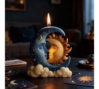 Stampi in silicone per candele a forma di luna e sole, nuvole a forma di stella, stampi in silicone per resina epossidica e decorazioni per la casa, stampi in silicone per sapone, cera, aromaterapia