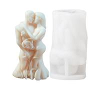 Stampi in silicone per candele di San Valentino - Stampi 3D per coppia abbracciata in resina epossidica | Stampo romantico per fare candele artigianali, figure di fondente, torta, sapone o decorazioni