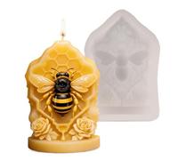 Stampi in silicone per candele, fiori e api fai da te, facili da rilasciare, stampi in silicone per sapone e candele, per progetti di artigianato, primavera, compleanno, vacanze, bomboniere, adulti