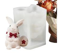 Stampi in silicone per candele pasquali, stampi per uova di coniglio, stampo in resina epossidica, per sapone, gesso, resina, artigianato, argilla, caramelle, cioccolato, feste, famiglia, amici