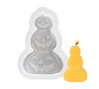 Stampi in silicone per candele, stampi di Halloween - Stampo per torta grande in resina di argilla - Stampo in argilla a forma di bara con teschio,pipistrello, ragnatela,