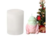 Stampi in silicone per candele,Stampo per candele natalizie | Stampo antiaderente per Babbo Natale Stampi in silicone riutilizzabili | Stampi per candele natalizie, stampi per cera natalizia per