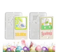 Stampi in silicone per candele, strumento per sformare facilmente il fai da te, graziosa forma pasquale, per la famiglia, gli amici, gli studenti, gli uomini, le donne, Pasqua, feste di compleanno, a