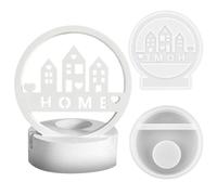Stampi in Silicone per Case, Stampi in Silicone per Colata,Stampo in Silicone Portacandele,Stampi in Silicone per la Casa con Finestra,per Nell'artigianato in Gesso Candele Fai Da Te, Stampi per Gesso
