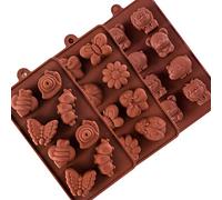 Stampi in silicone per cioccolatini, caramelle e ghiaccio, antiaderenti, riutilizzabili, per fai da te, confezione da 3
