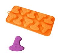 Stampi in silicone per cioccolatini, stampi in silicone a forma di fantasma di Halloween, 8 cavità, stampi in silicone per cioccolatini di Halloween, caramelle, cioccolato, biscotti, cubetti di