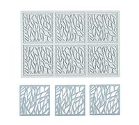Stampi in silicone per cioccolato 3D a forma geometrica a forma di foglia di piuma cava, stampo per caramelle, cupcake, decorazione per torte e torte (H_20 x 13,5 x 0,2 cm)