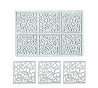 Stampi in silicone per cioccolato 3D a forma geometrica a forma geometrica di piume cave, decorazione per torte e cupcake (F_20 x 13,5 x 0,2 cm)