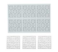 Stampi in silicone per cioccolato 3D Hollow Feather Leaf Fondente Stampo a forma geometrica Candy Mold Cupcake Cake Topper Sugar Craft Cake Decoration (I_20 x 13,5 x 0,2 cm)