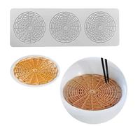 Stampi in silicone per cioccolato, 3D Hollow Round, Leaves Shape Silicone Molds for Baking Resin Soap Candy Craft Cake Decorating Birthday Desserts(351)