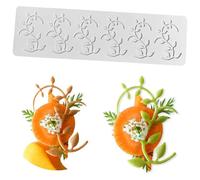Stampi in silicone per cioccolato, 3D Hollow Round, Leaves Shape Silicone Molds for Baking Resin Soap Candy Craft Cake Decorating Birthday Desserts(359)