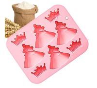 Stampi in silicone per cioccolato, 8 cavità, facili da rilasciare, riutilizzabili, carini, per bar, casa, caffè, panetteria, picnic, campeggio, cioccolato, gelatina, burro, mini dessert