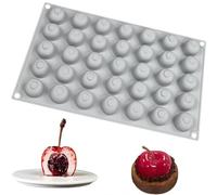 Stampi in silicone per cioccolato, Fruit Shaped Silicone Mold 35 Cavity Cherry Chocolate Silicone Dessert Moulds DIY Baking Cake Mould(A)