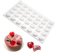 Stampi in silicone per cioccolato, Fruit Shaped Silicone Mold 35 Cavity Cherry Chocolate Silicone Dessert Moulds DIY Baking Cake Mould(B)