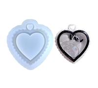 Stampi in silicone per ciondoli in argilla portachiavi 2 forme per la creazione di gioielli in silicone per amanti della mano