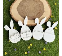 Stampi in silicone per conigli pasquali per decorazioni pasquali fai da te, decorazioni pasquali, regali di denaro, ornamento