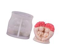 Stampi in silicone per coppie orsi per la creazione, A | Stampi in silicone per coppie orsi per la produzione sapone in resina epossidica, stampi in gesso per regali