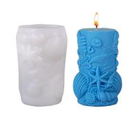 Stampi in silicone per creatura marina in rilievo per la produzione di sapone per candele cioccolato decorazione domestica stampi in resina epossidica silicone sicuro per il progetto dei bambini