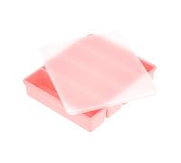 Stampi in silicone per cubetti di salsa e zuppe, vassoio in silicone per brodo zuppa e congelatore (rosa chiaro)