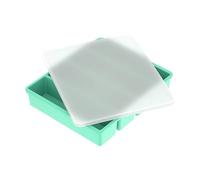 Stampi in silicone per cubetti di zuppa di salse, vassoio per congelamento in silicone per contenitori per brodo zuppa congelatore (verde menta)
