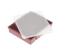 Stampi in silicone per cubetti di zuppa di salse, vassoio per congelamento in silicone per contenitori per brodo zuppa congelatore (rosa)