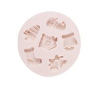 Stampi in silicone per fondente e cioccolato, motivo Babbo Natale, strumento per decorare torte e sapone, facile da pulire, antiaderente, facile da pulire