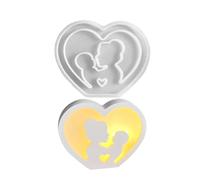 Stampi in silicone per fondente - stampo in silicone per fondente - stampi per stampi per la festa della mamma | des cuore adatto per alimenti per donne, amici, casa, a