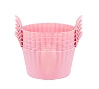 Stampi In Silicone Per Friggitrici Ad Aria Calda - Tazze Di Uova In Silicone, Lavastoviglie - Ammessore Liscio | 6 Pezzi Di Piccola Forma Di Torta Non Nascosta Per Muschio, Panini, Eggwi