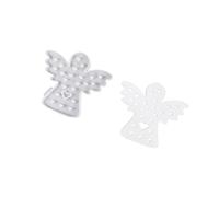 Stampi in silicone per gesso, cherubini con cuore, stella, ornamento per colata, in resina epossidica, fatti a mano, angelo angelo con cuore, in silicone