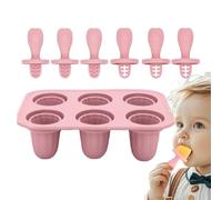 Stampi in silicone per ghiaccioli, stampi per congelatore, 12 x 10 cm, 6 griglie per cake pop, design a rilascio facile, riutilizzabili e autentici, per dessert fatti in casa, gelatine, lecca lecca