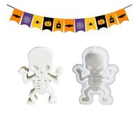 Stampi in Silicone per Halloween,Stampo Halloween per Candele Artigianali | Decorazione Bambola Fatta a Mano Pendente Arti Sapone Dessert Perle Aromatiche Argilla Oggetti per Feste Resina Epossidica C