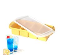 Stampi In Silicone Per Il Congelamento | Cubi Di Zuppa Vassoio Congelatore Con Coperchio | Stampo Per Alimenti A 4 Cavità Per Vino, Brodo, Champagne, Succo Di Frutta, Usi Del Ristorante,