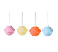 Stampi in silicone per lecca-lecca e ghiaccioli per creare dolcetti a casa, facili da usare, design flessibile per rimuovere ghiaccioli (4 pezzi)