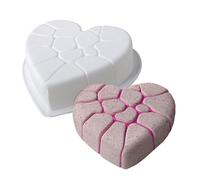 Stampi In Silicone Per Muffin | Forma Cioccolato Silicone Torte | Cuore Spezzato Antiaderente Riutilizzabile Per Cioccolato Brownie Mousse Crostata Pane Dolci