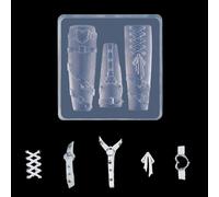 Stampi in silicone per nail art con motivo goffrato preciso Modelli di intaglio 3D per unghie Charm Manicure Strumento di abbellimento Nail Art Stampo in silicone