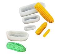 Stampi In Silicone Per Pasta Di Zucchero Confezione Da 4 Candele Profumate Per Decorare Torte Con Pasta Di Zucchero Al Mais E Melone Amaro Colore Naturale