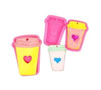 Stampi In Silicone Per Pasta Di Zucchero Stampo Per Fondente A Forma Di Tazza Da Caffè 2 Pezzi Per Decorare Torte Al Cioccolato Colore Rosa